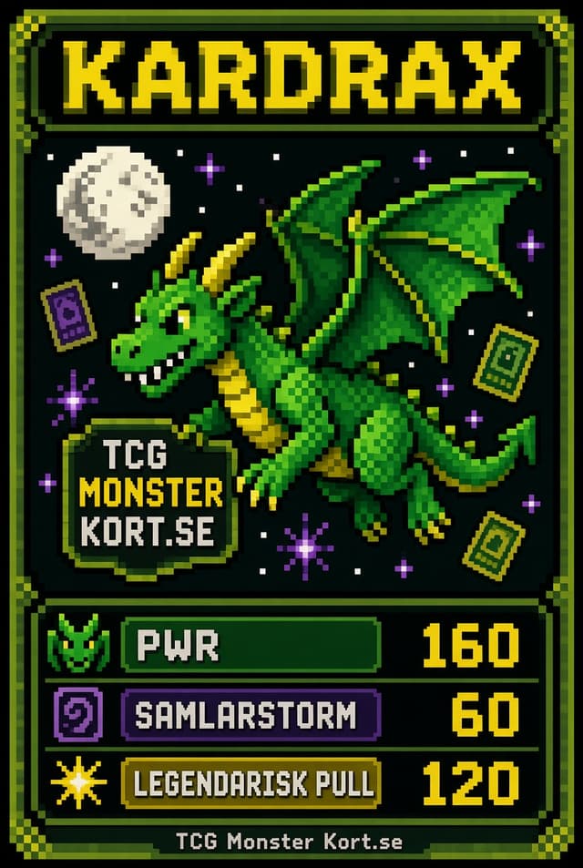 Kardrax, butikens maskot